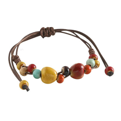Jingdezhen Ceramic Heart Bracelet