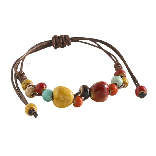 Jingdezhen Ceramic Heart Bracelet